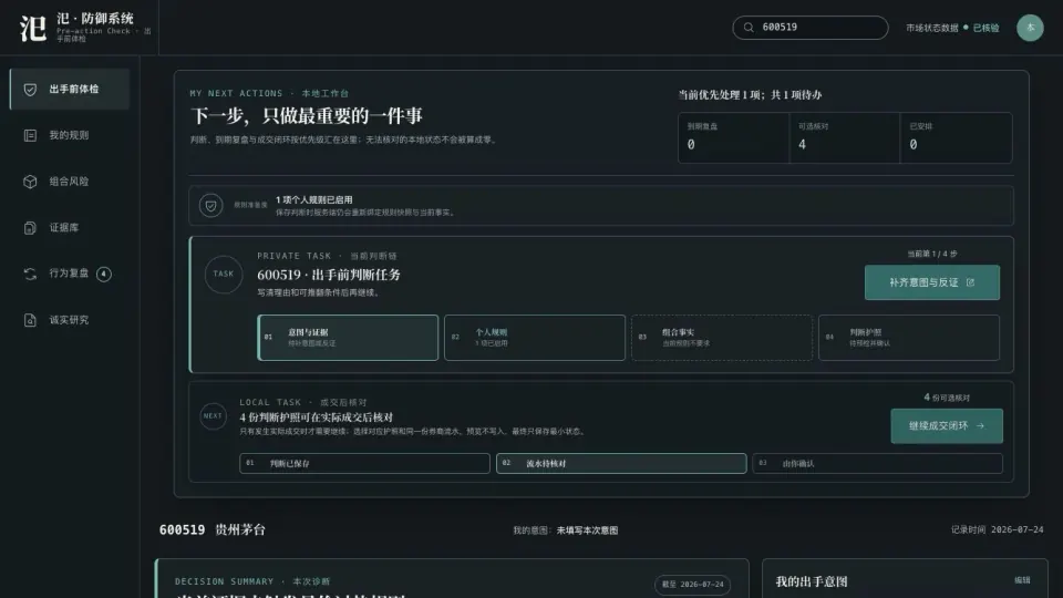 汜 · 投资者防御系统